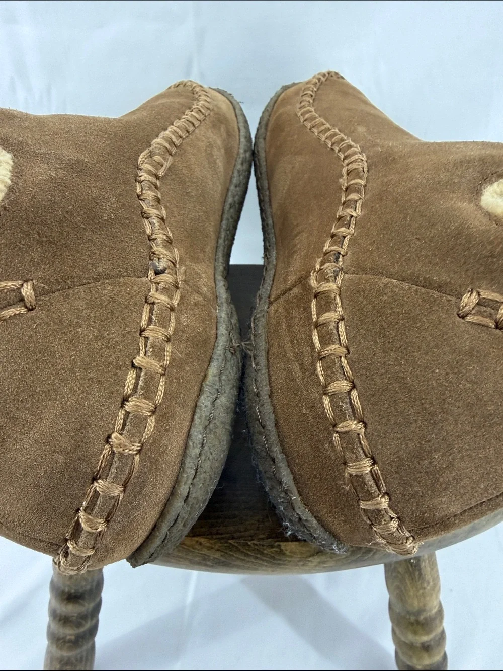 Sorel Manawan Suede Moccasin Bootie Slippers w/ Faux Fur Lining, Mens 10